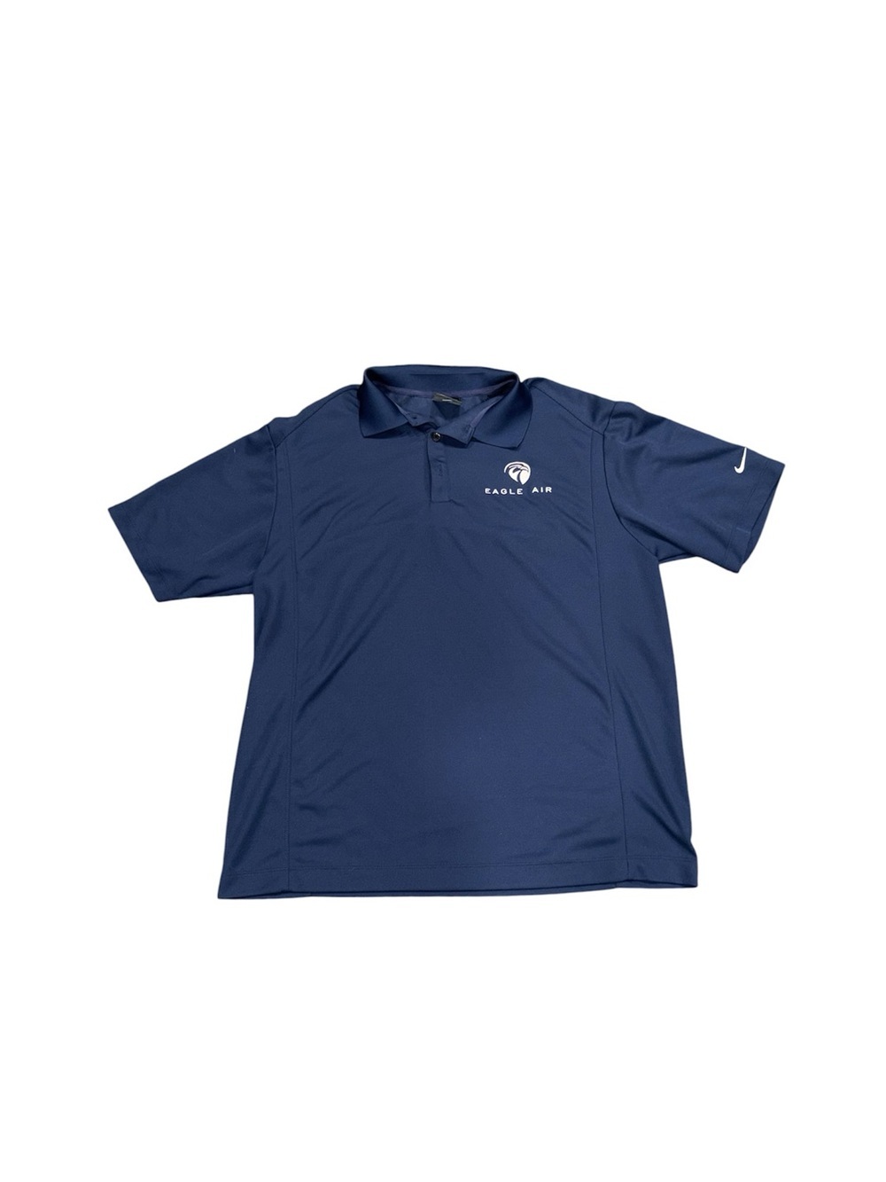 357. Nike Men’s Navy Polo with Dri-FIT Tag Size L
